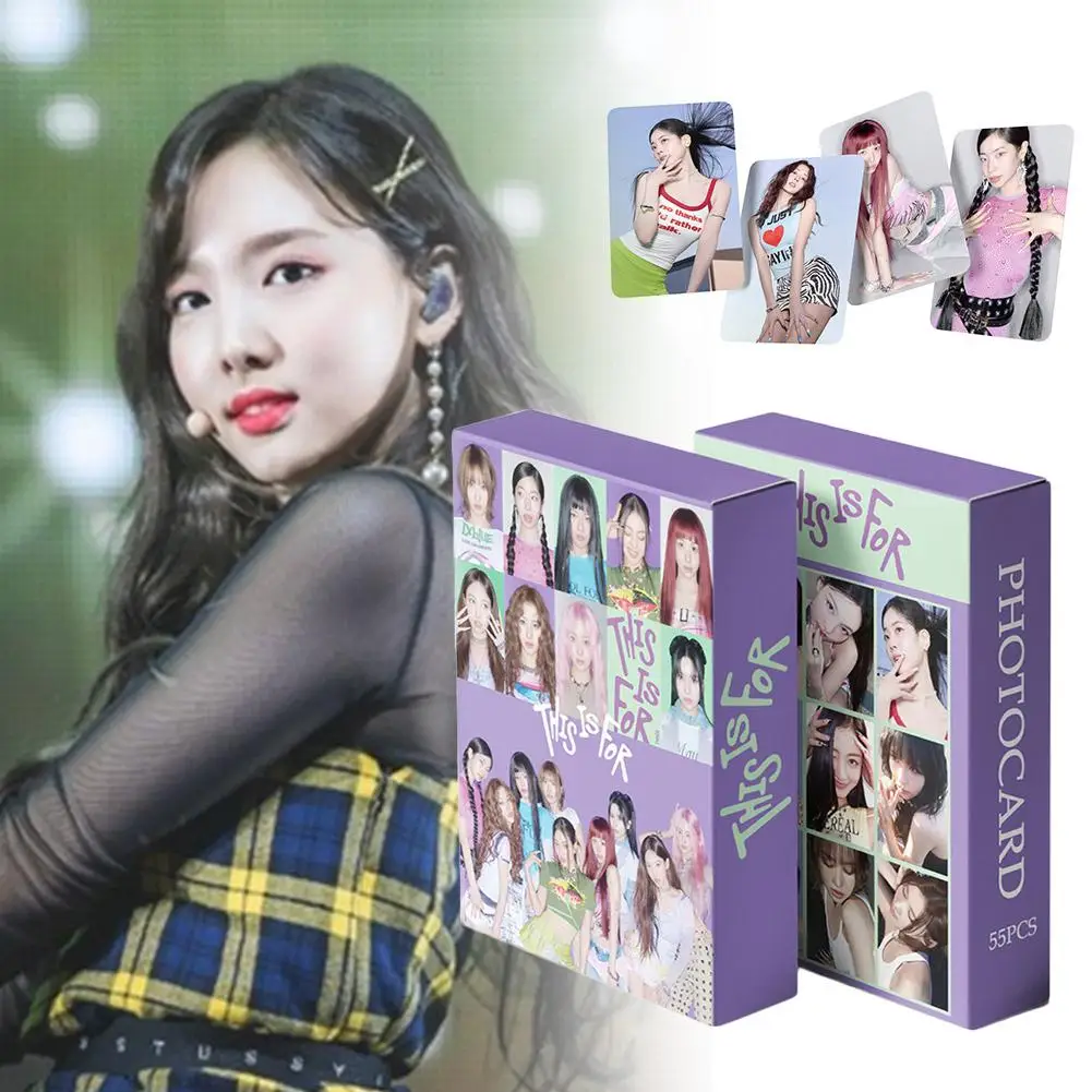 55PCS/box For Twice THIS IS FOR Lomo Star Photocards Photo Lomo Cards Fans Collection HD Print Photocards Fans Gift