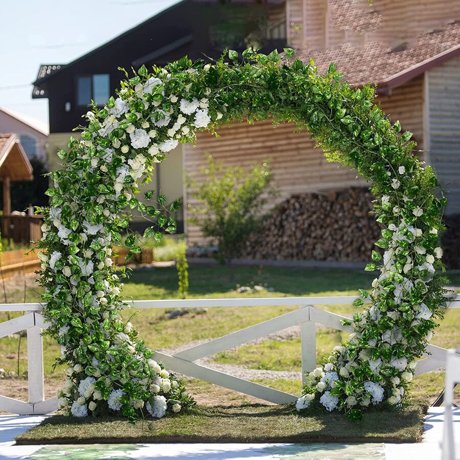Planta Artificial de 11/4,4 M, guirnalda de hojas de hiedra verde, planta falsa, enredadera, vid colgante, pared de jardín DIY para exteriores, decoración del hogar para fiesta de boda