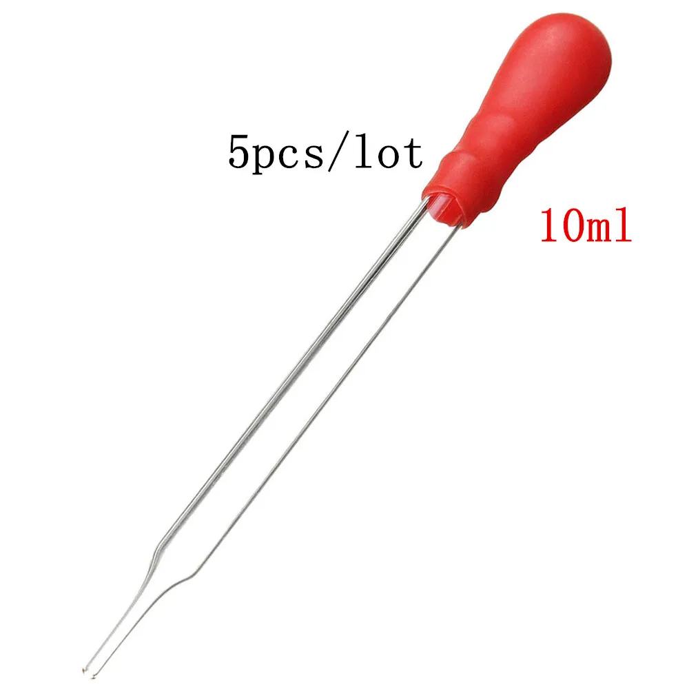 Ống Nhỏ Giọt Pipet Thủy Tinh Quy Mô Đường Phòng Thả Đo Thả Pipet Đỏ Xanh Dương Đầu Cao Su Pipet Đo 3 Cái/lốc 2/5/10Ml