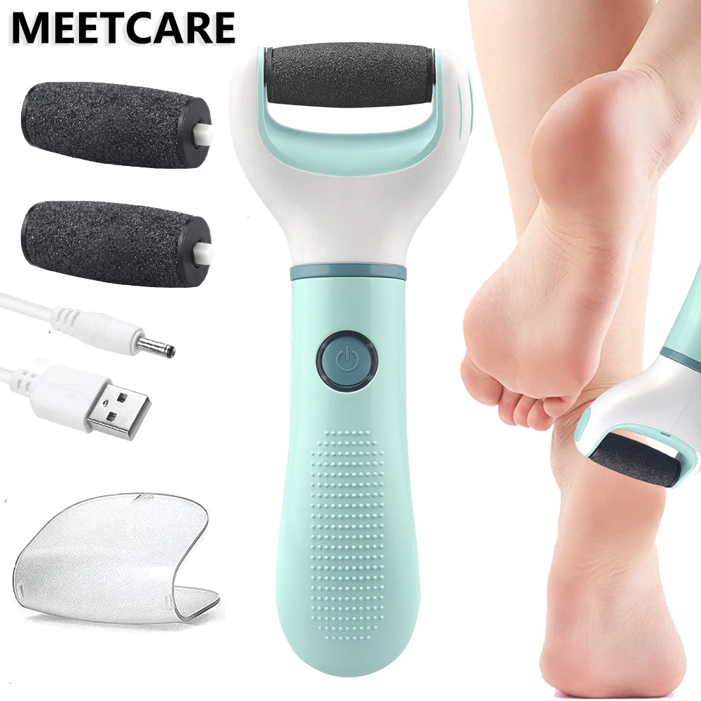 Molinillo de pies eléctrico inalámbrico automático, eliminación de callos de piel muerta, grietas, herramienta de cuidado de pedicura de piel dura, limpiador de pies impermeable ﻿