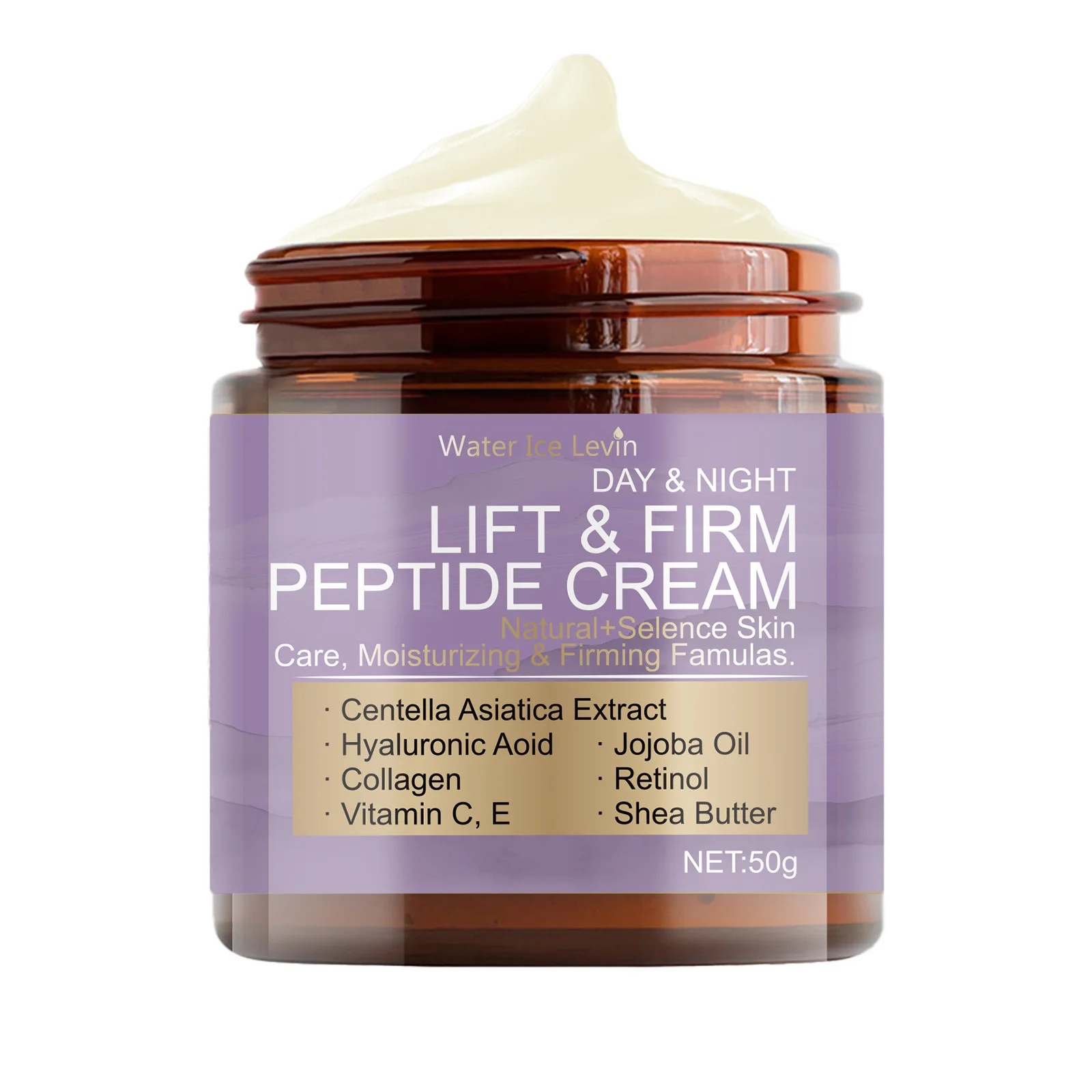 Crema potente de día y noche con péptido reafirmante, crema iluminadora e hidratante para el renovación de la piel, crema hidratante facial antienvejecimiento