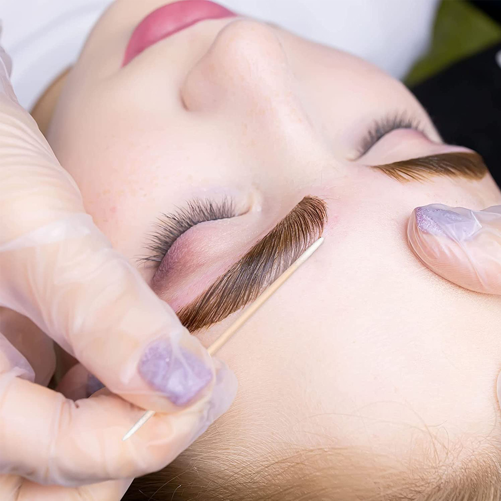 500/1000pcs Wood Cotton Swab Eyelash Sticks Microbrush Cleaning Swabs Nails Ear Toothpicks Eye Lash Glue Removing Cosmetic Tools