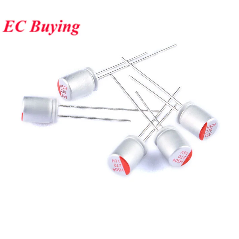 5-20 piezas condensador electrolítico sólido DIP súper bajo ESR 6,3 V 16V 25V 35V 50V 100UF 270UF 470UF 220 330 560 680 UF 820UF 1000UF