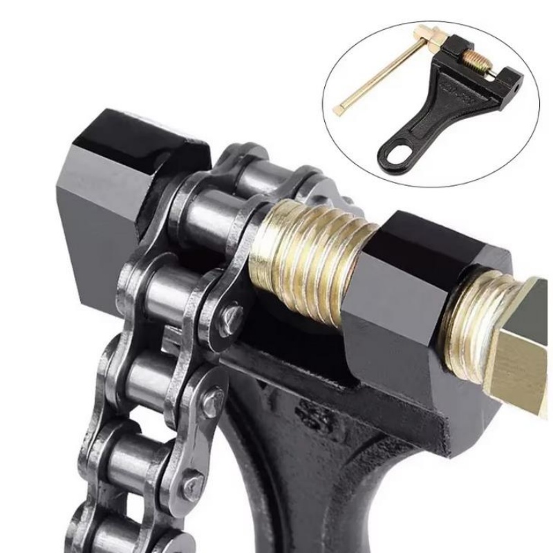 Chave inglesa universal de aço carbono, divisor de pino, removedor de corrente 420-530, ferramentas de reparo para motocicleta, bicicleta, atv