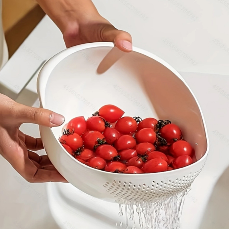 [Vendite calde] Cestello di scarico del riso Filtro del riso Setaccio di scarico per frutta e verdura Forniture da cucina Piccoli utensili multiuso