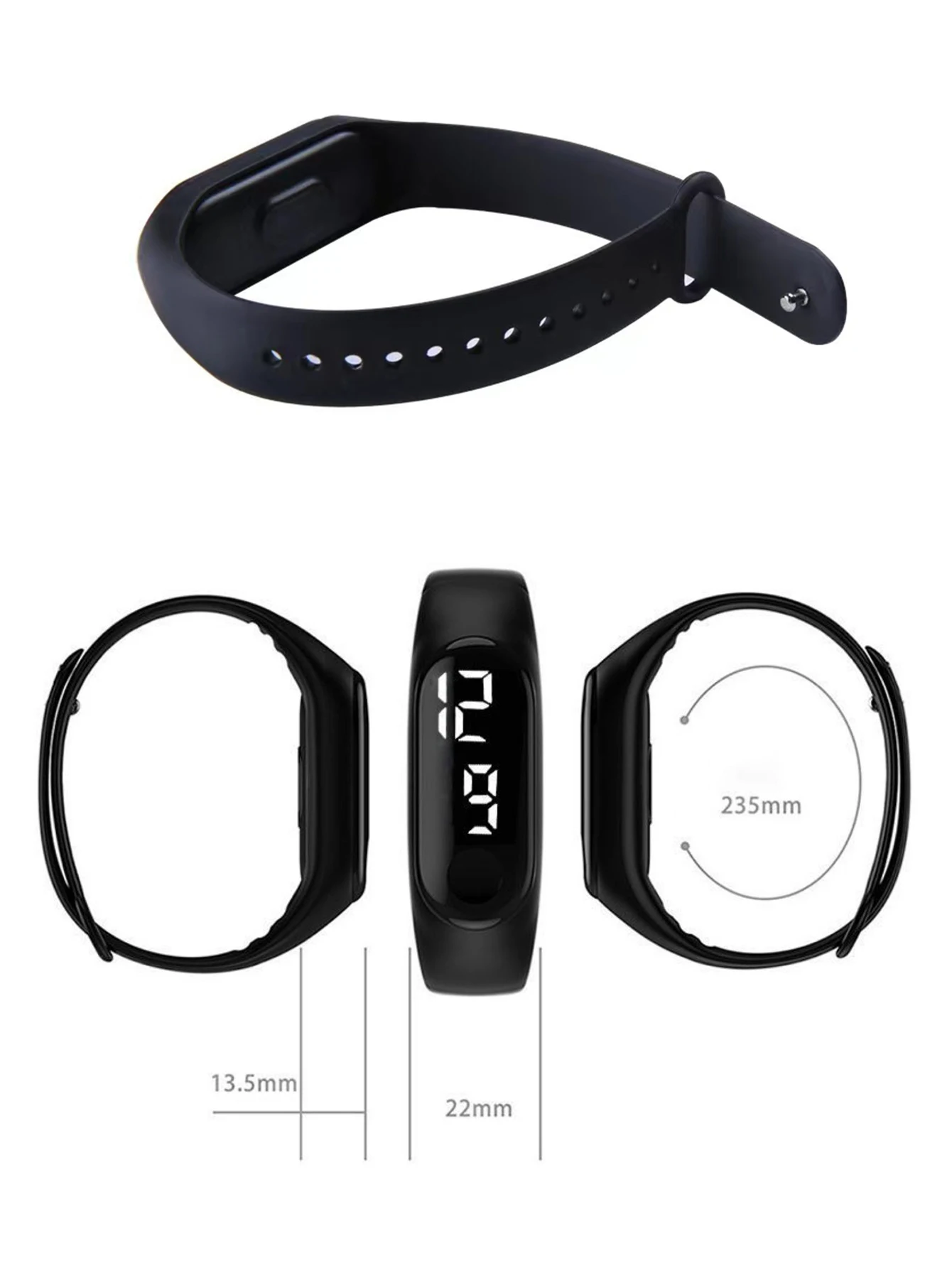 Smartwatch com tela sensível ao toque para crianças, pulseira multifuncional para estudantes, pulseira eletrônica, presente de férias simples, m3