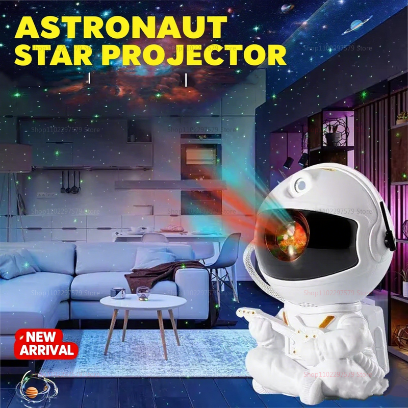 Proiettore galassia Luce notturna a LED Proiettore stellare Proiettore astronauta Luce galassia per la camera da letto decorativa domestica Regalo per bambini