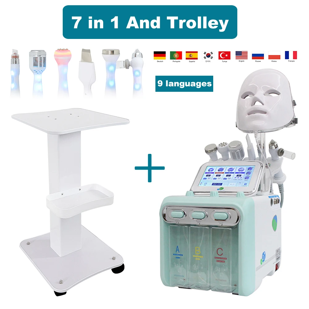 ใหม่ Hydro Dermabrasion Facial Machine น้ําออกซิเจน Face Deep Cleansing Aqua Peeling Bio Lifting H2O2 ฟองขนาดเล็กอุปกรณ์ความงาม