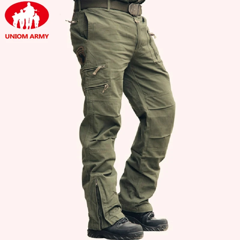 CALÇAS TÁTICAS No Ar Calça Jeans Calças Casuais Masculinos Plus Size Algodão baggy Bolso Estilo MILITAR Camuflagem Do Exército de CARGA CALÇAS Dos Homens