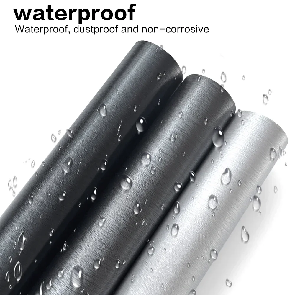 カーラップフィルムシルバーアルミブラシビニールフィルム車の起毛ビニールラップ DIY 粘着 Auo ステッカー車オートバイコンピュータスキン