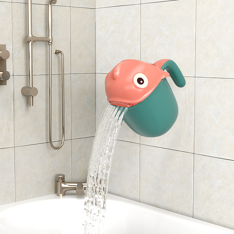 Shampoo para banho de bebê, copo de enxágue, chuveiro, cabeça de lavagem, crianças, banho, chuveiro de bebê, colheres, lavagem de crianças, acessórios de banheiro
