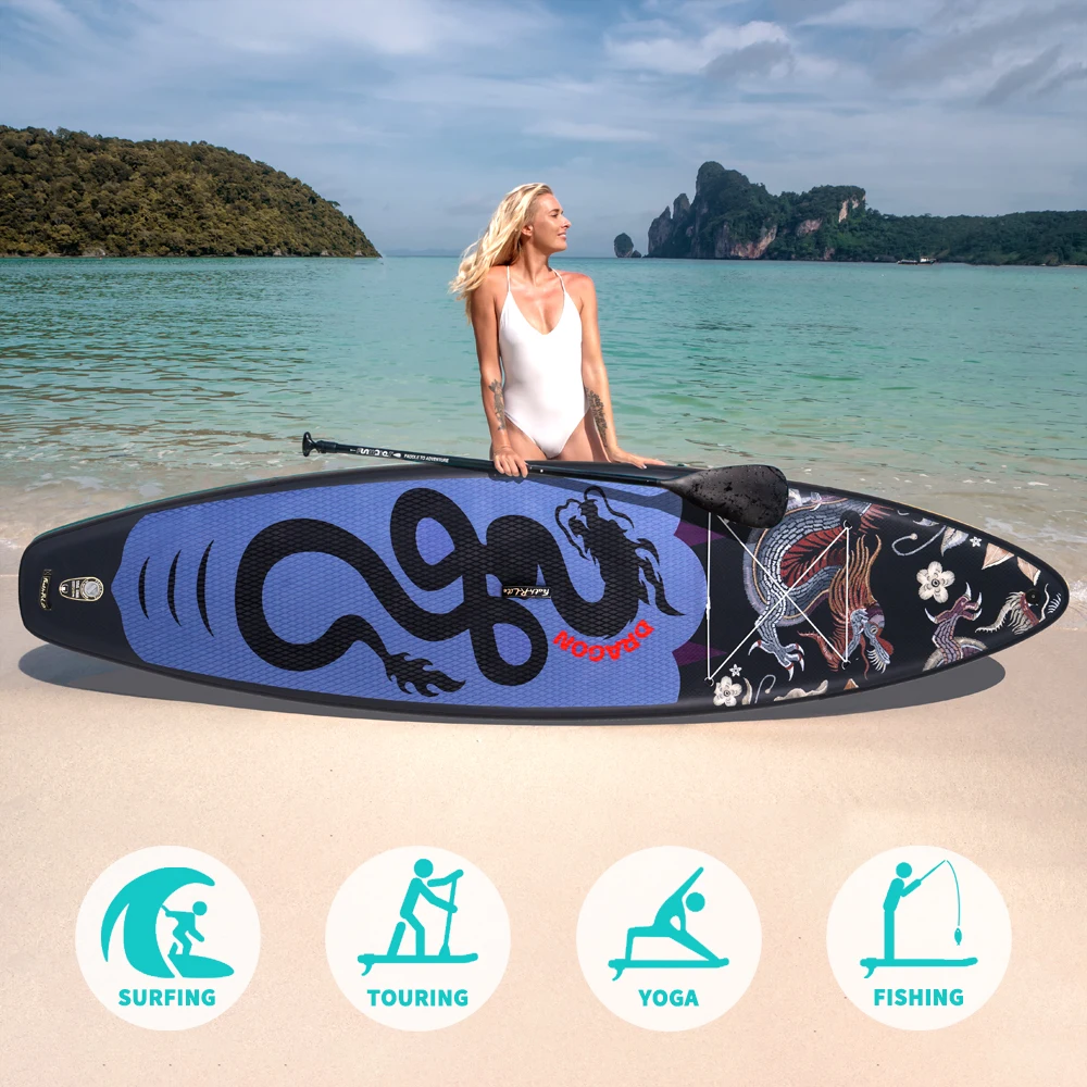 Tabla de surf inflable Feath-R-lite de 11'6 "Koi Sup, tabla de Paddle de pie, tabla de Paddle inflable con accesorios