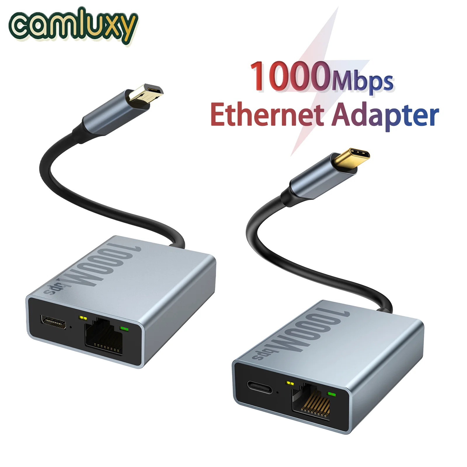 Camluxy-placa de red de 1000Mbps, adaptador Micro USB Ethernet tipo C para Chromecast 4K, Google TV, teléfonos inteligentes, tabletas, dispositivo Android