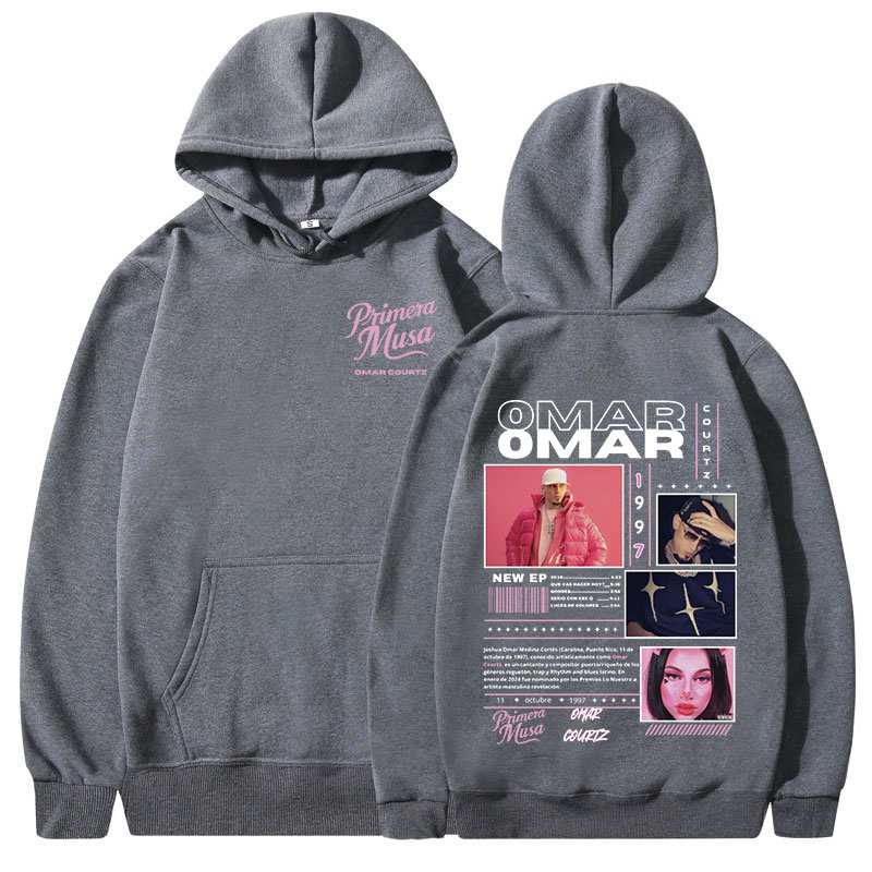 Omar Courtz Primera Musa Album Tour Merch sweat à capuche pour homme femme mode sweats à capuche Hip Hop surdimensionné pulls Streetwear