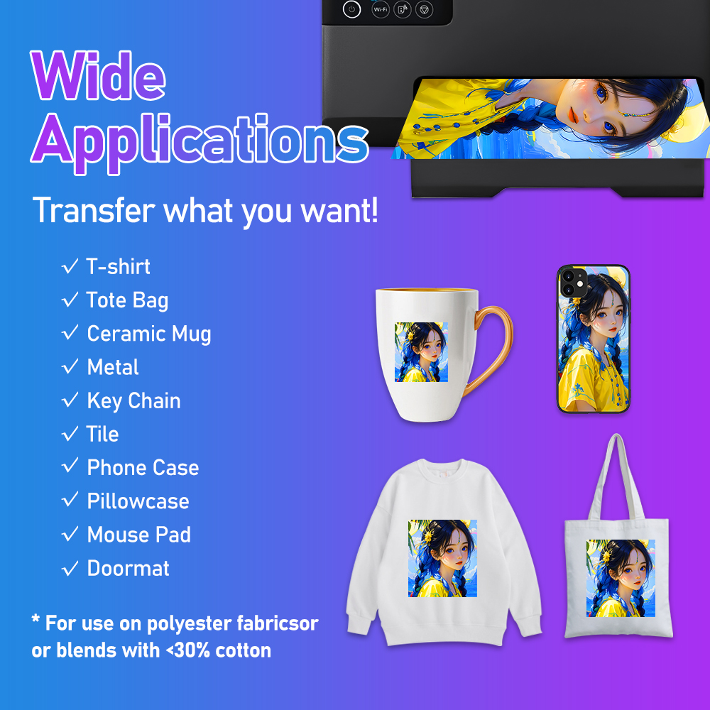 Universelle Sublimationstinte für Epson-Desktop-Drucker, Wärmeübertragungstinte für T-Shirt-Baumwollbecher, kompatible Sublimations-Tinten-Sets