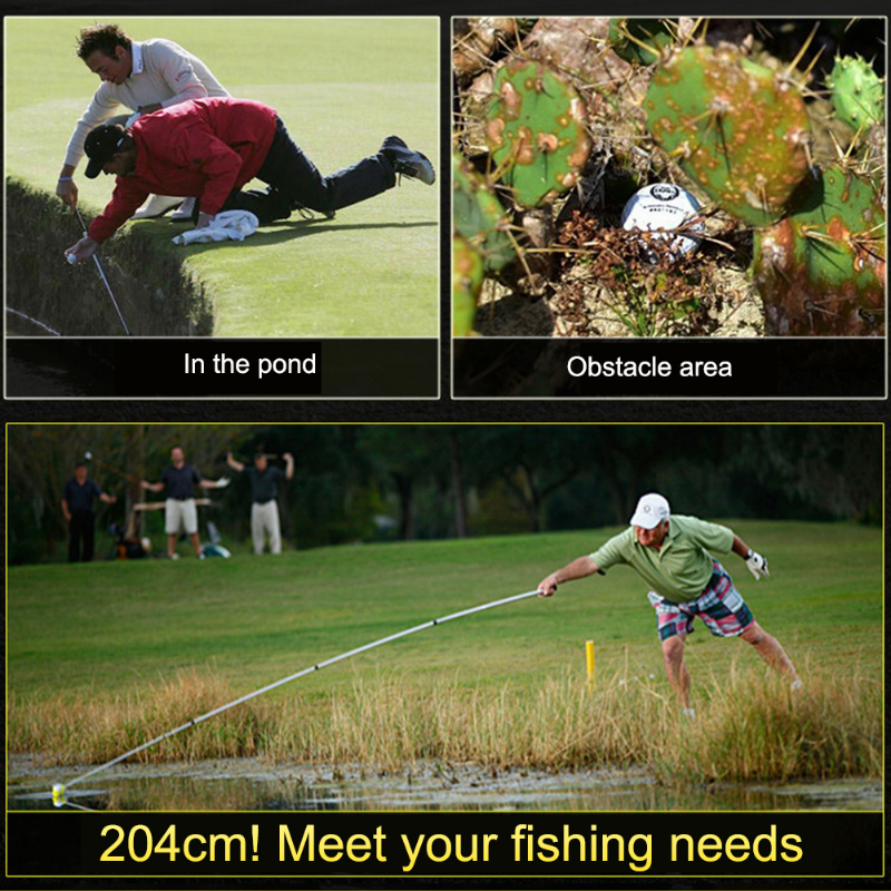Herramientas de recogida de pelotas de Golf, recogedor telescópico de pelotas de Golf, ayuda para entrenamiento de Golf, recogedor de pelotas de Golf con bloqueo automático