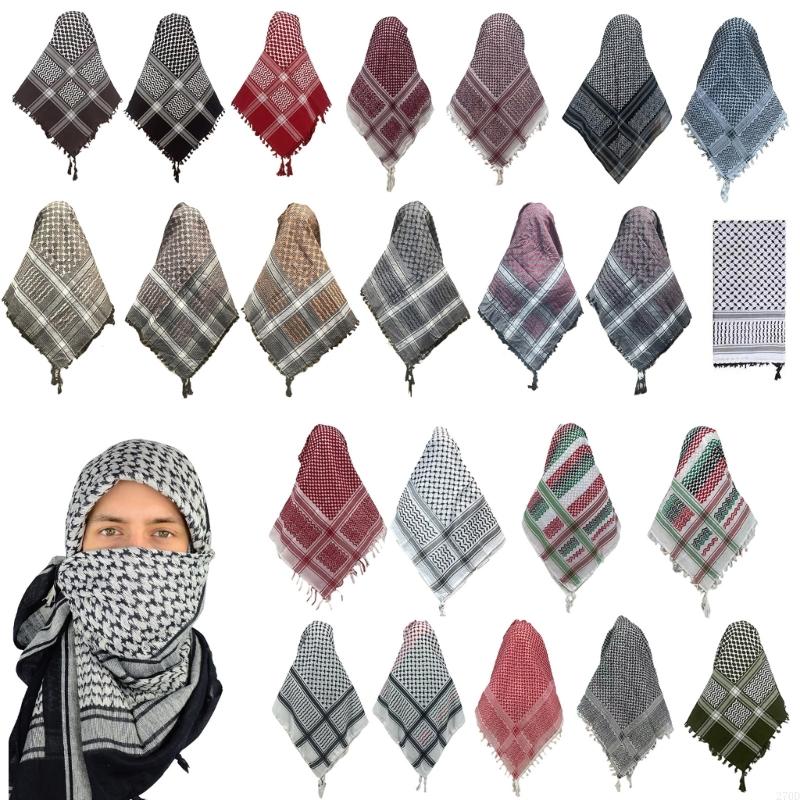 270D Lightweight Arab Shemagh Scarf Arabian Dubai Desert Neckwrap Tactics Headcover