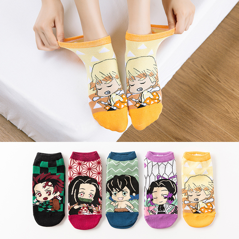 Anime Demon Slayer Socks Cosplay Costume Sock Men Women Props Accessories