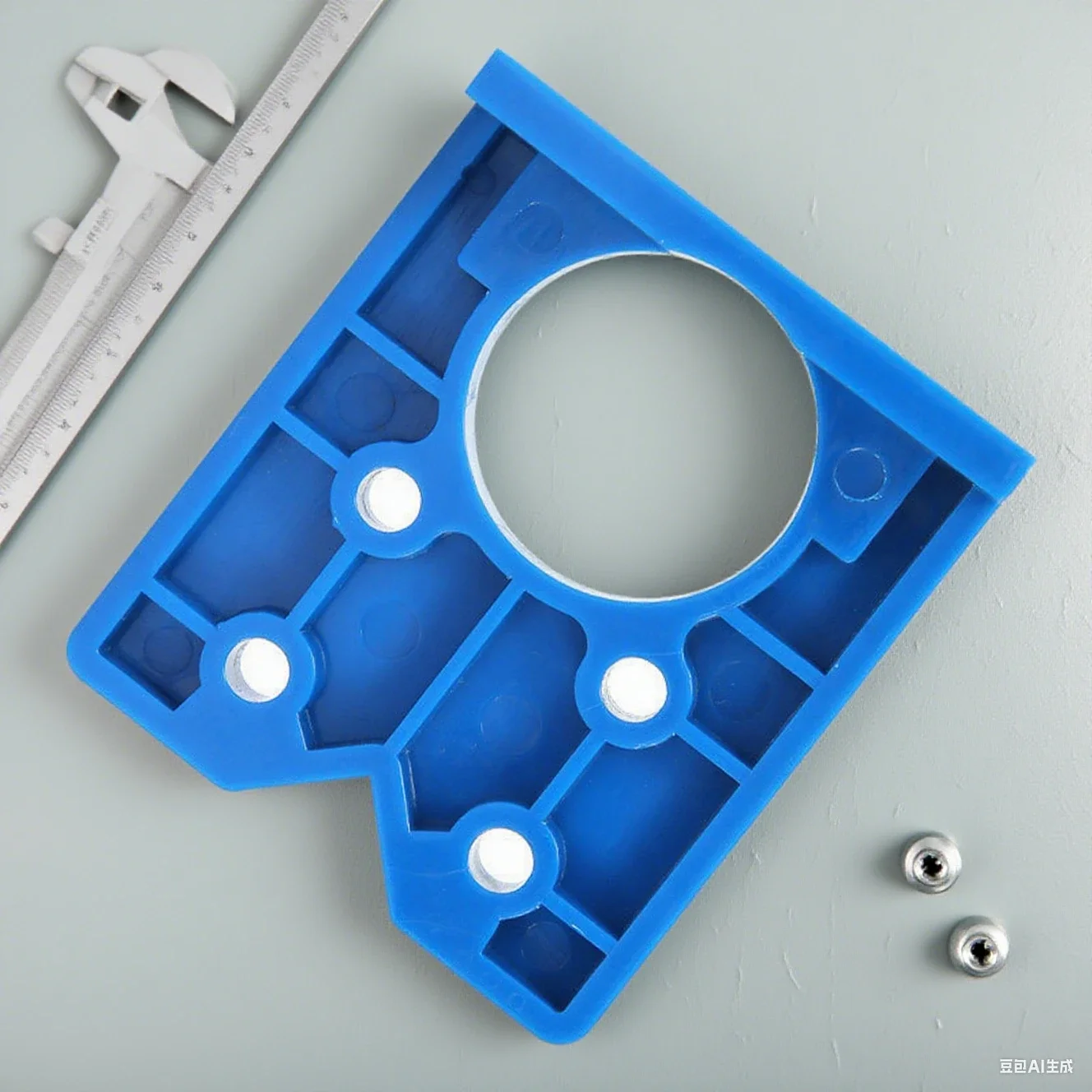 Woodworking  Concealed Hinge Template with 35mm Bit Set Lightweight Positioner for Accurate Cabinet Hinge Installation Diy Tools