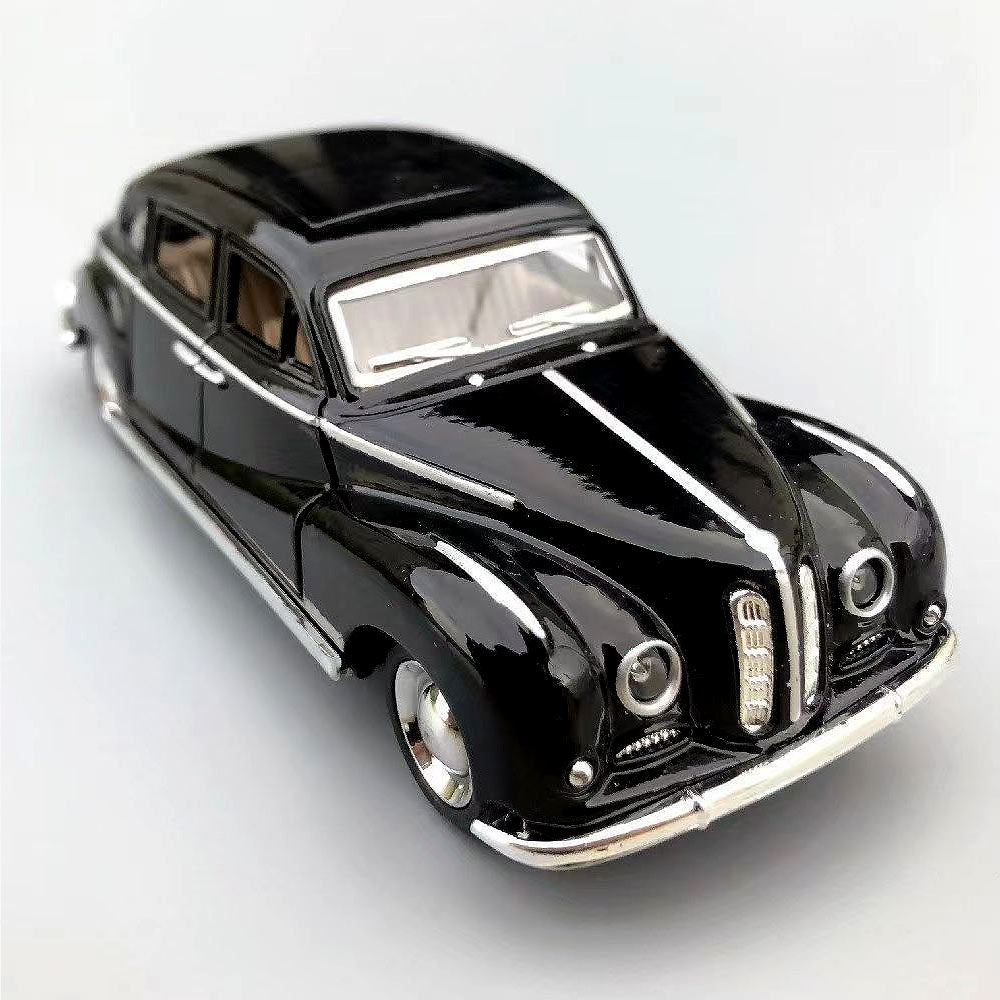 1:32 liga diecastabriolet modelo de carro vintage clássico puxar para trás carro em miniatura réplica de veículo para coleção decorar presentes criança