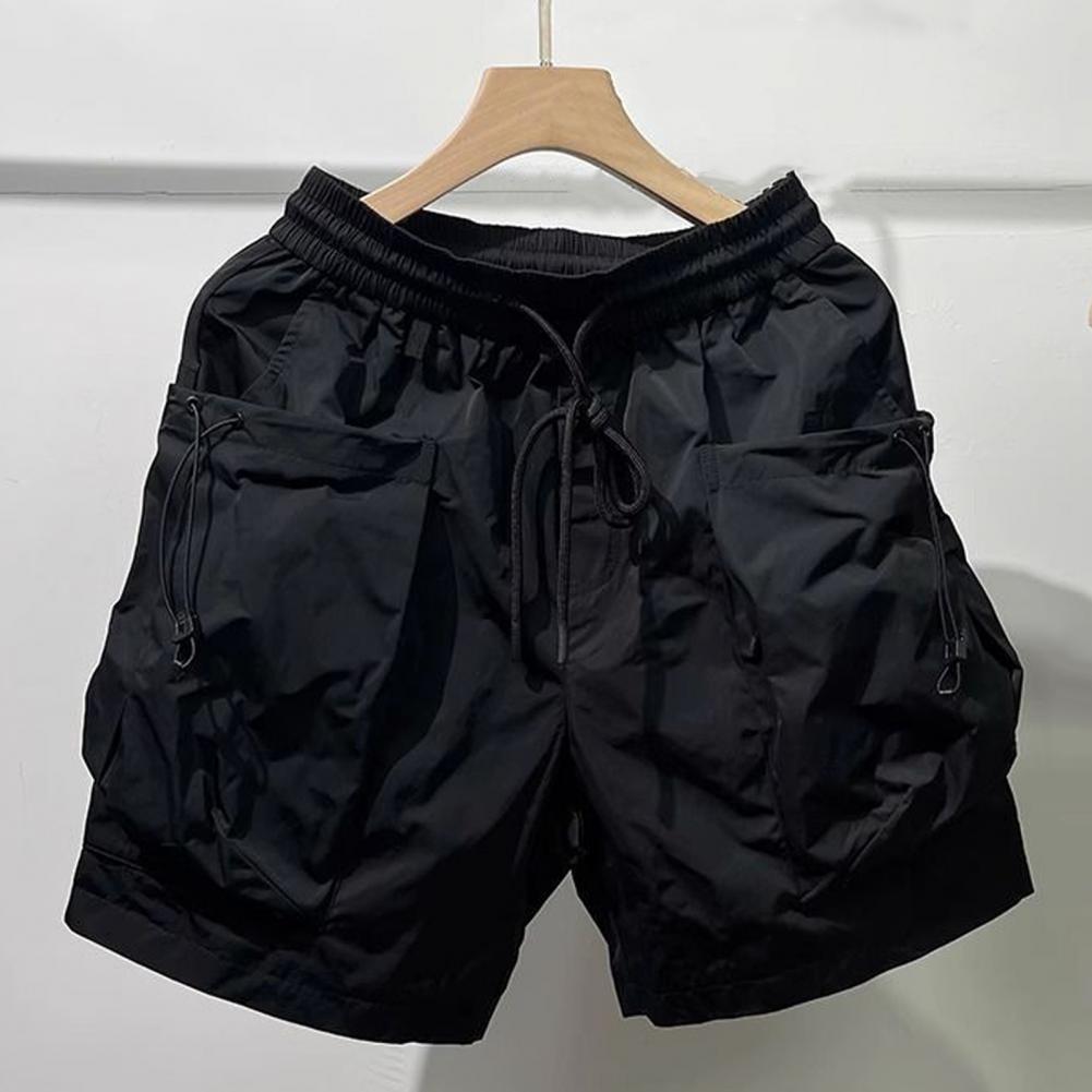 Casual Cargo-Shorts Mann Lose Elastische Taille Kordelzug Mode Shorts Männer 2024 Sommer Große Tasche Weiche Sport Shorts Streetwear