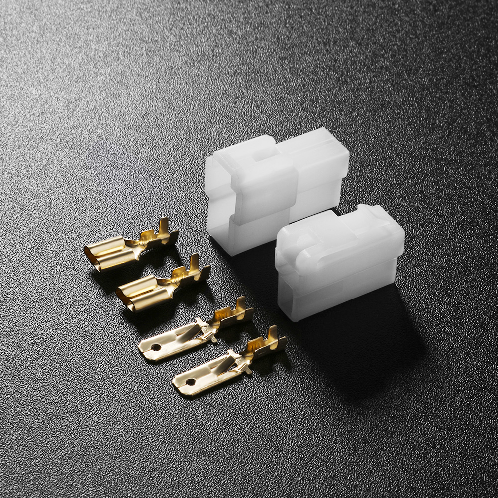 Conector Universal tipo T para Walkie Talkie Kenwood Yaesu Icom, conector macho hembra de alimentación de CC de 2 pines, 1/2/3 piezas
