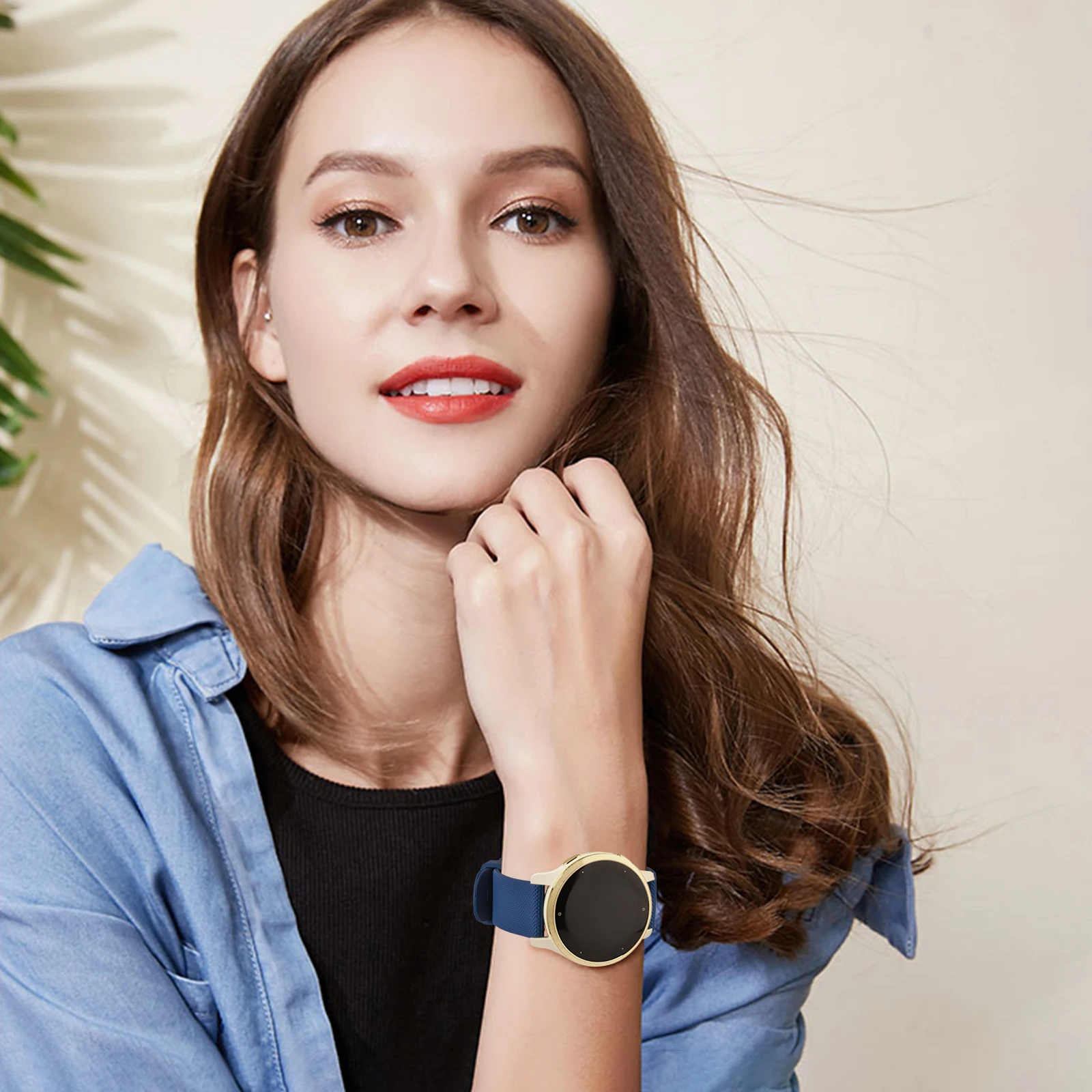 Силиконовый ремешок 18 мм для Garmin Vivoactive 4S/3S/2S Venu2S/3S, ремешок для женских часов Fossil Gen 4/6 5E 42 мм, Huawei Watch GT 4/GT4 41 мм