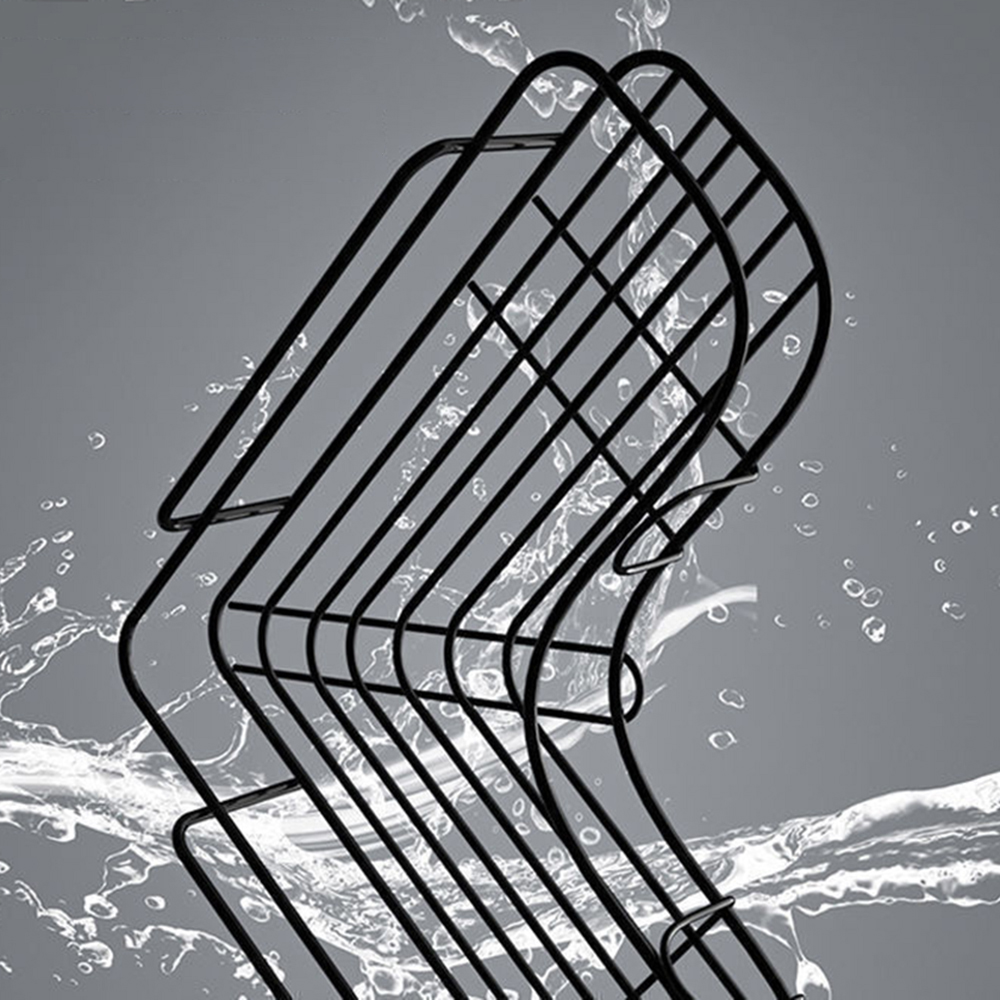 Perforationsfreies Badezimmer-Toilettenartikel-Regal, WC-Stativ, WC-Wandbehang, Küchen-Aufbewahrungsregal