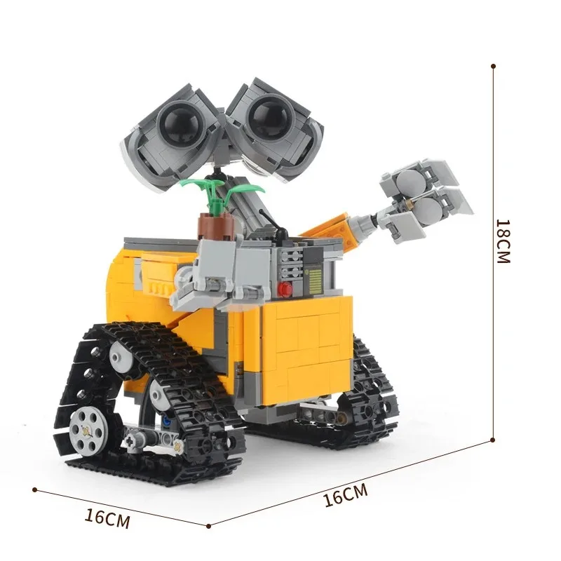 21303 Roboter Wall-E Mobilisierung ist mit Puzzle-Kinderspielzeug kompatibel, 687 Teile, Montage, Heimdekoration, Modell, Spielzeug, Geschenke