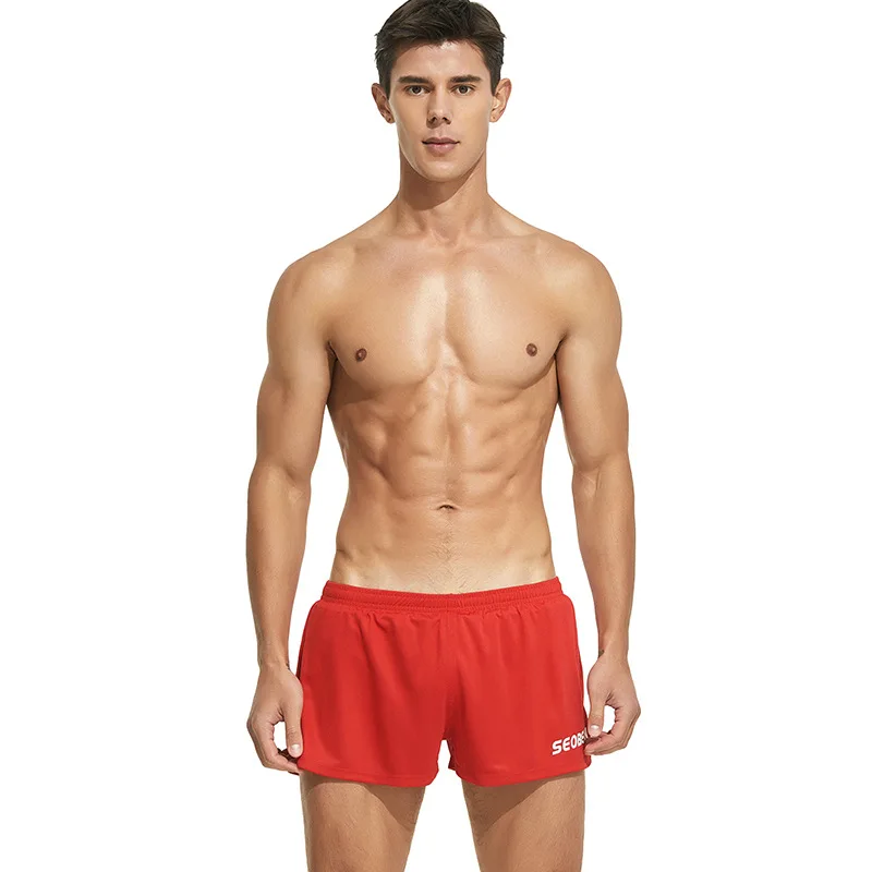 Pantalones cortos deportivos de tiro bajo para hombre, Shorts de entrenamiento para correr, gimnasio, secado rápido, informales, para correr, playa, Verano