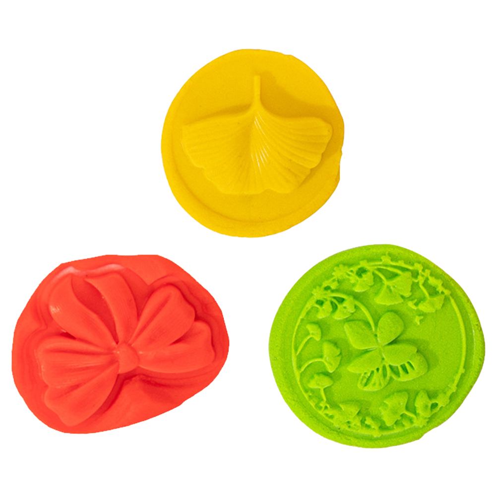 3 個交換章ヘッドワックスシール装飾フラワーキットリーフスタンプ交換ヒントヴィンテージヘッド