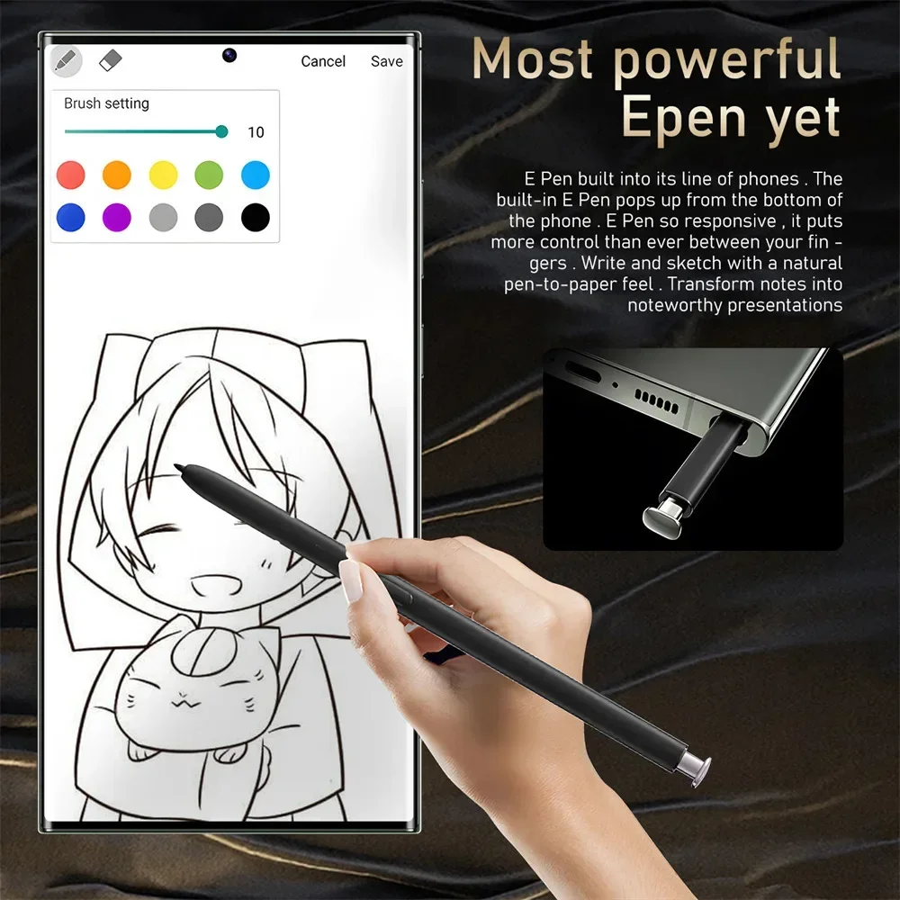 S24 Ultra Android Smartphone 7.3'' 5G Cell Phone Snapdragon 8 Gen 3 16GB+1TB Cellphones Unlocked Mobile Phones Global Version