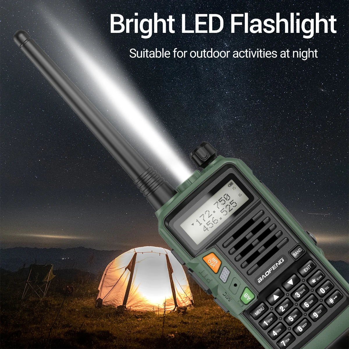 Baofeng UV-S9 PLUS V2 10W High Powerful VHF/UHF Long Range Two Way Radio Walkie Talkie CB Ham Portable Radio UV-5R for Hunting