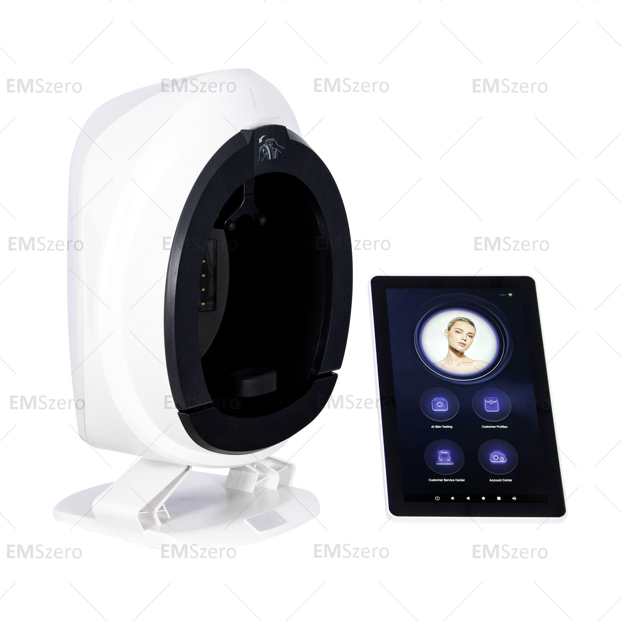 AISIA Q1 3D AI Gezichtshuidanalysator Detectie Huidprobleemdiagnose 8-spectrum Professionele analyse Schoonheidssalonapparatuur