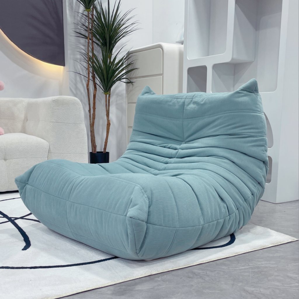 Funda de sofá de panaCaterpillar puede tumbarse y dormir en el balcón, sillón, sala de estar, dormitorio, sofá pequeño, sofá individual nórdico