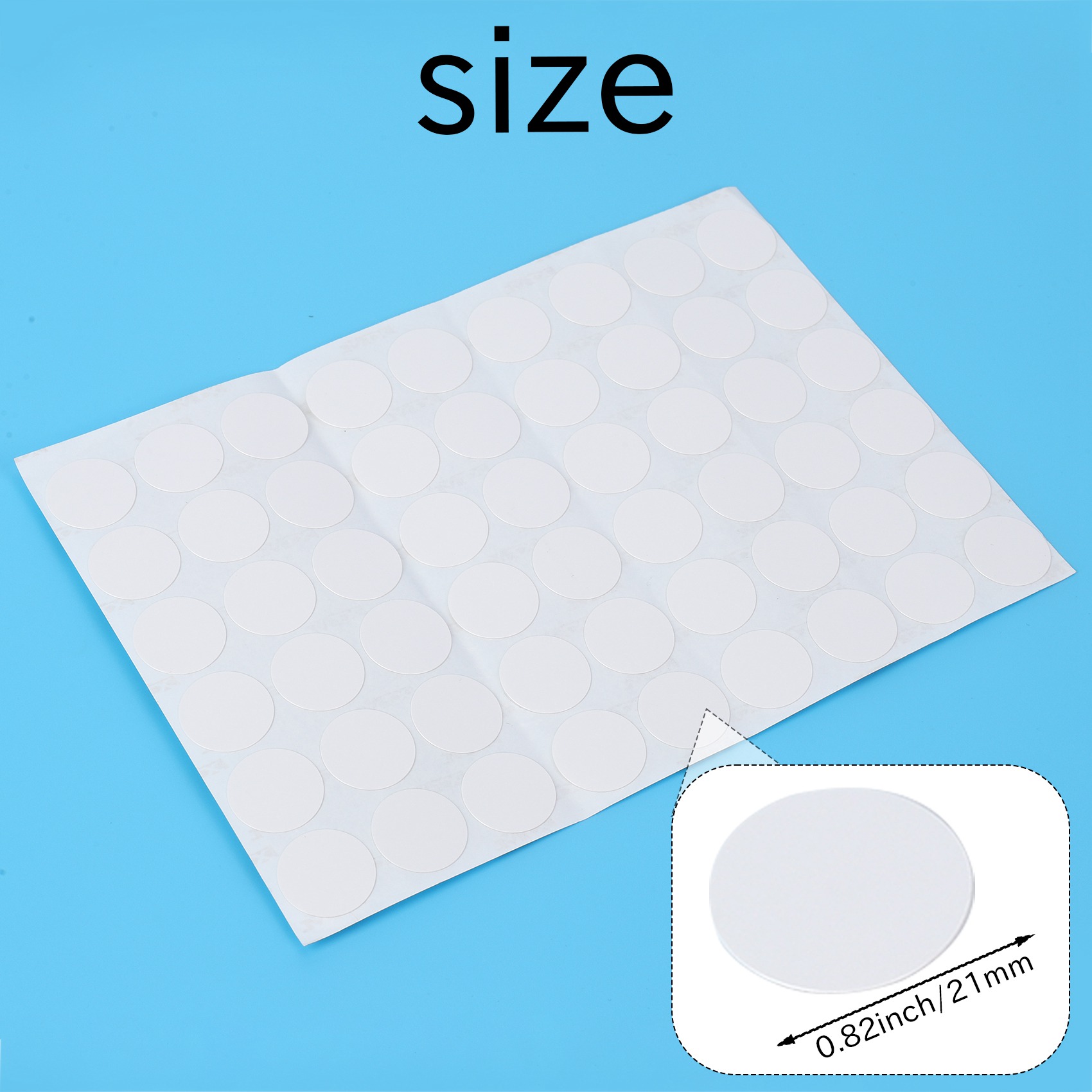 A04I Wardrobe Cupboard Self-adhesive Screw Covers Caps Stickers 54 in 1 White
