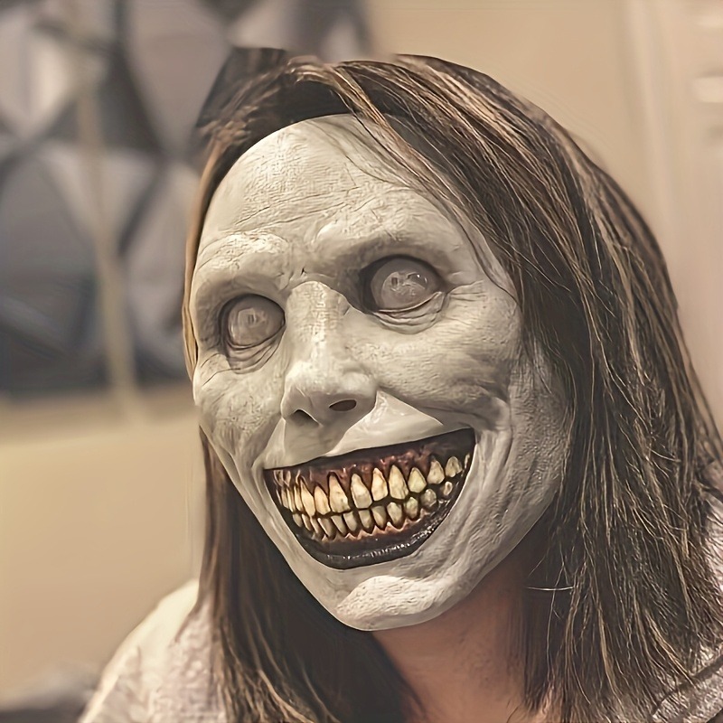 Weihnachts-Zombie-Maske – gruseliger Clown und Dämon, Dual-Gesichts-Design, leicht, atmungsaktiv für Cosplay