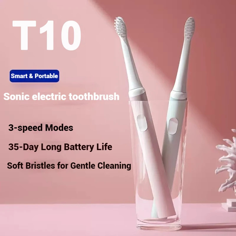T10 Sonic Electric Toothbrush Mi Smart Waterproof Tooth Head Brush IPX7 Rechargeable USB for Teeth Brush Whitening