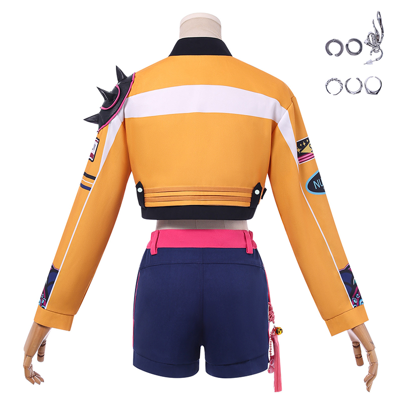 Rumi Cosplay Kostuum Pruik Dames Meisjes Halloween Carnaval Comic-con Party Rollenspel Outfits