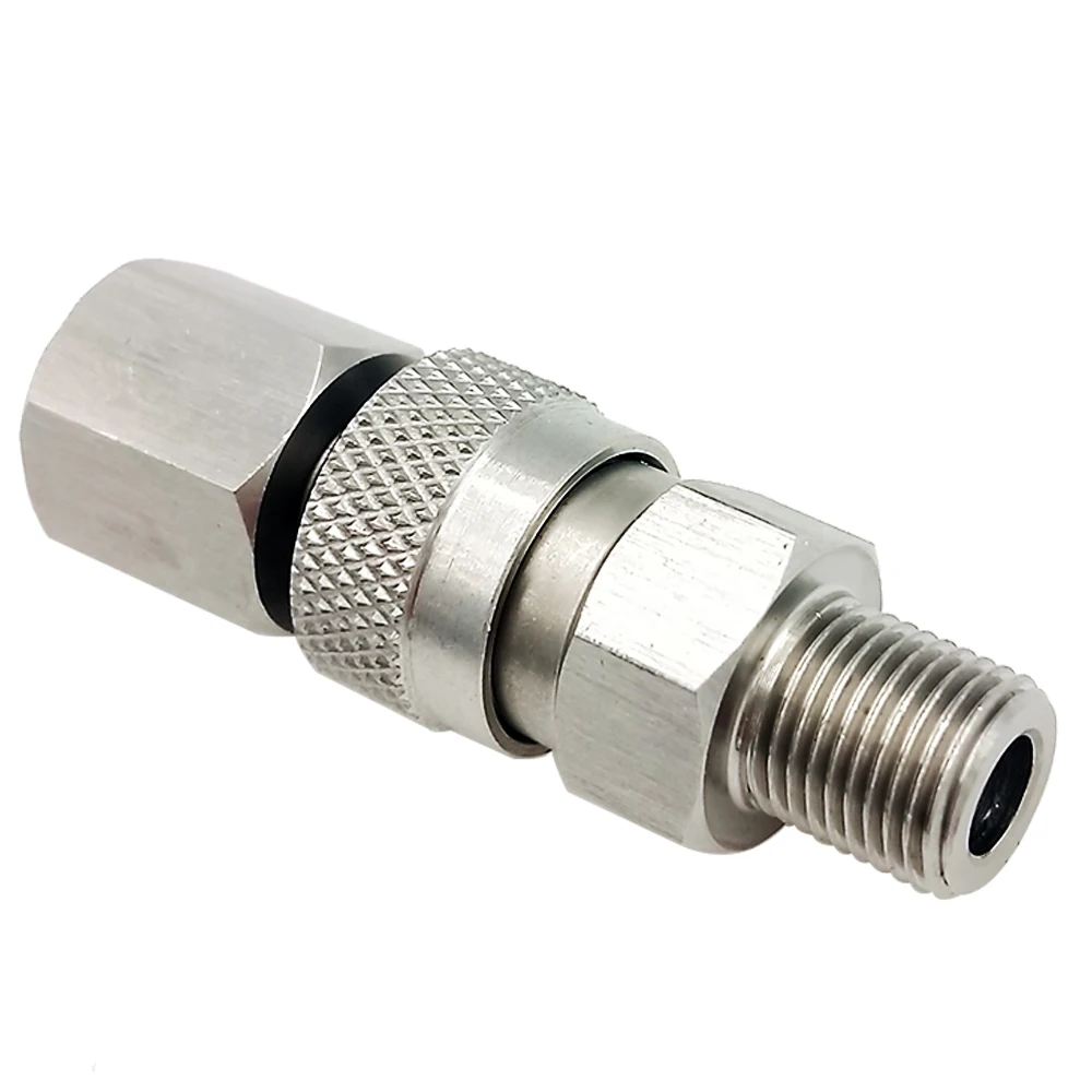 SS Quick Connect Disconnect Coupler 8mm Quick Release Kit 1/8BSPP G1/8 For Air Filling Charging High Pressure Stainless Steel