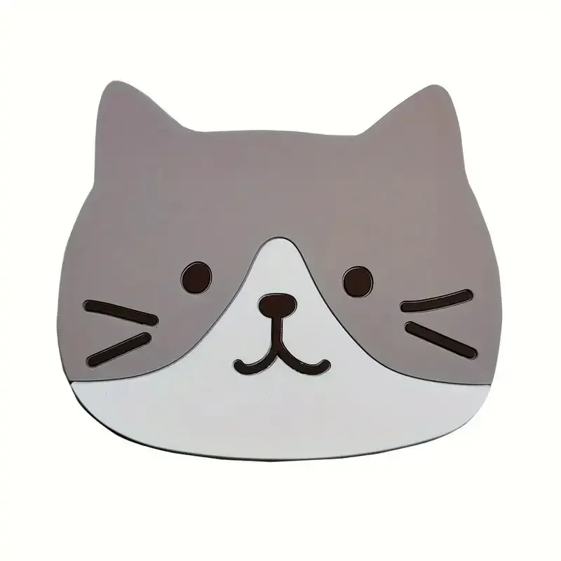 Cuscino per tazza carino per gatti Vendite dirette del produttore Cuscino per ciotola antiscivolo e antiscottatura in PVC Cuscino isolante per tazza da tè in silicone