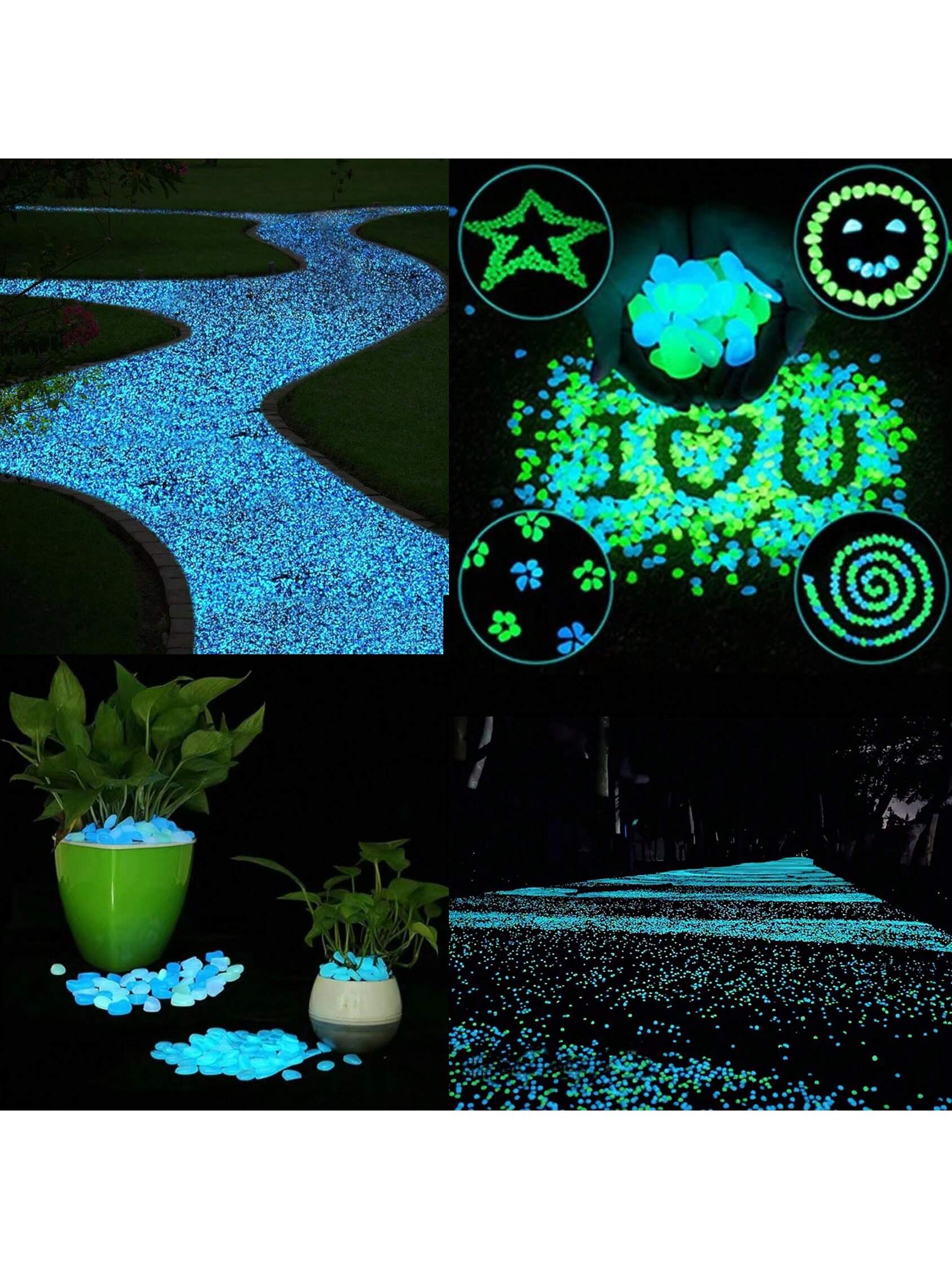 mini pietre che si illuminano al buio, rocce che si illuminano al buio, pietre che si illuminano al buio, acquari in pietra, pietre decorative per esterni,