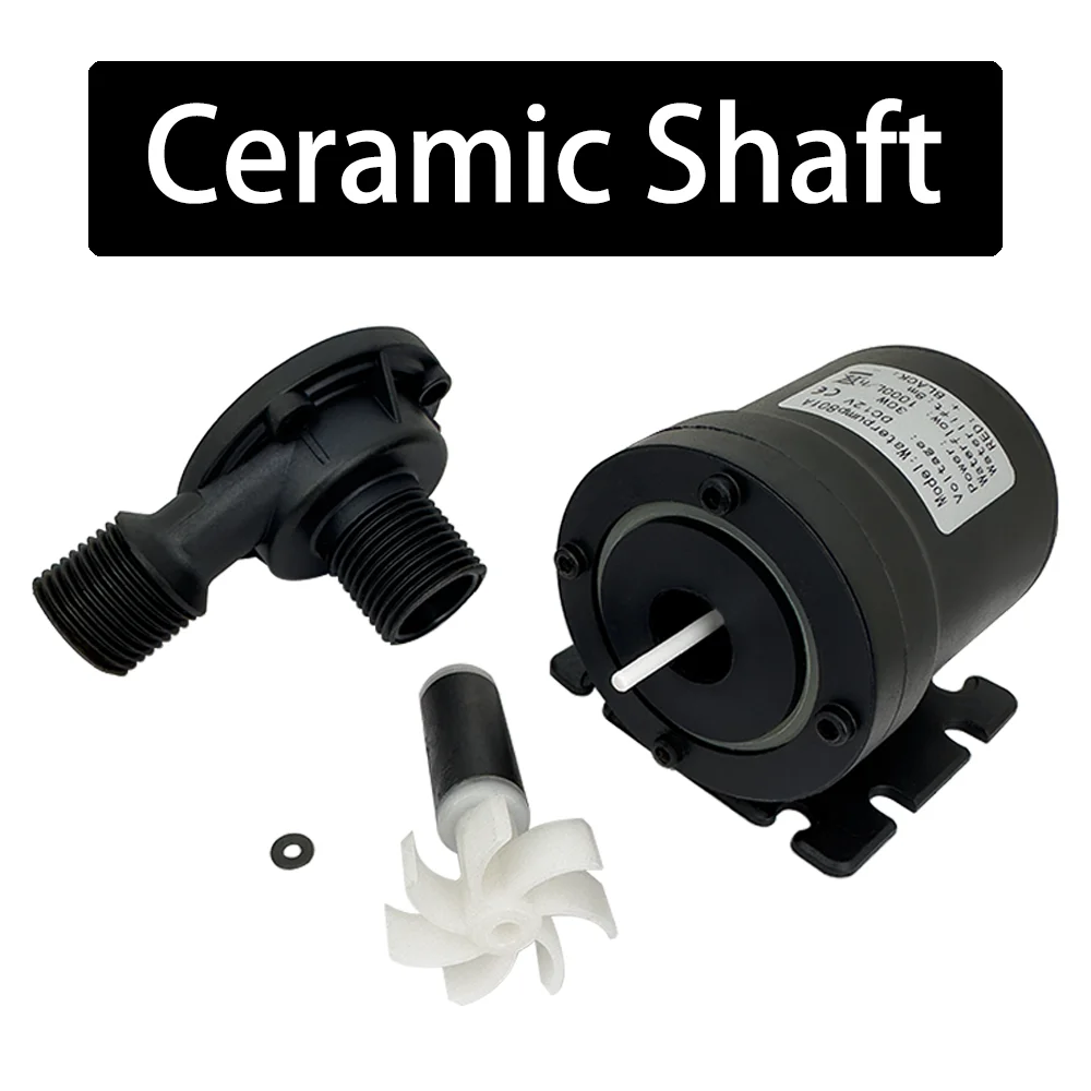 Bomba de água com motor sem escova dc12v, dc24v 1000l/h, bomba submersível de 8m cabeça 1/2 ", aquecedor de água de fonte, bomba de reforço de chuveiro, ip68