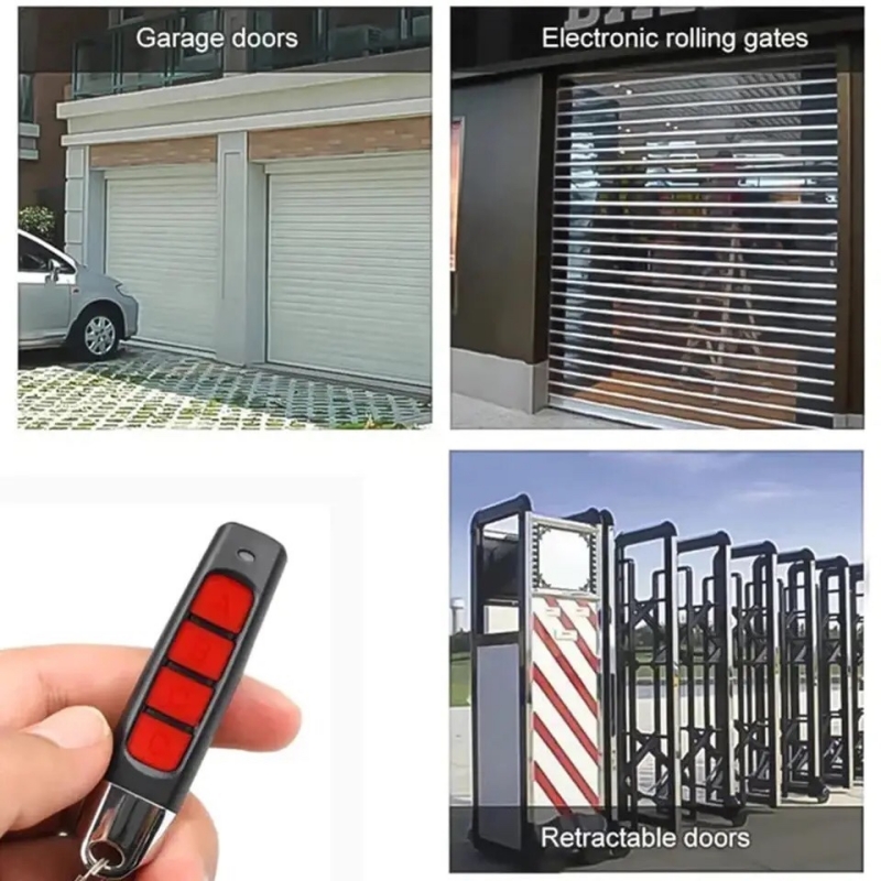 Abridor de porta de garagem, 433mhz 433.92mhz, controle remoto, duplicador, clone, aprendizagem, código de rolamento, chave de carro 433mhz 433