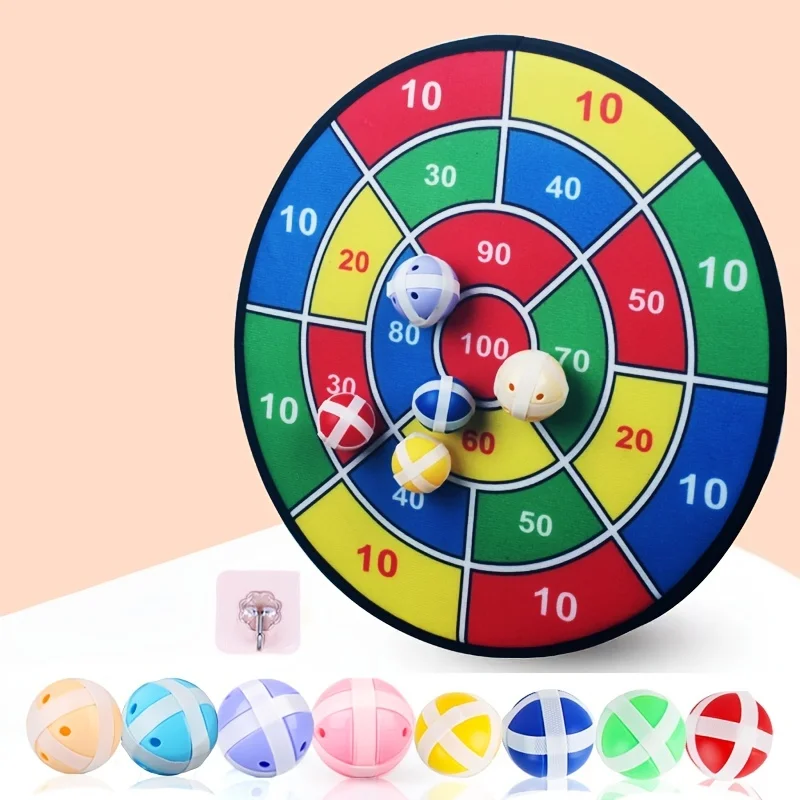 Tablero duro grande para niños, pelota adhesiva de juguete, bola adhesiva, dardo interior, placa objetivo, bola con ventosa para padres e hijos al aire libre