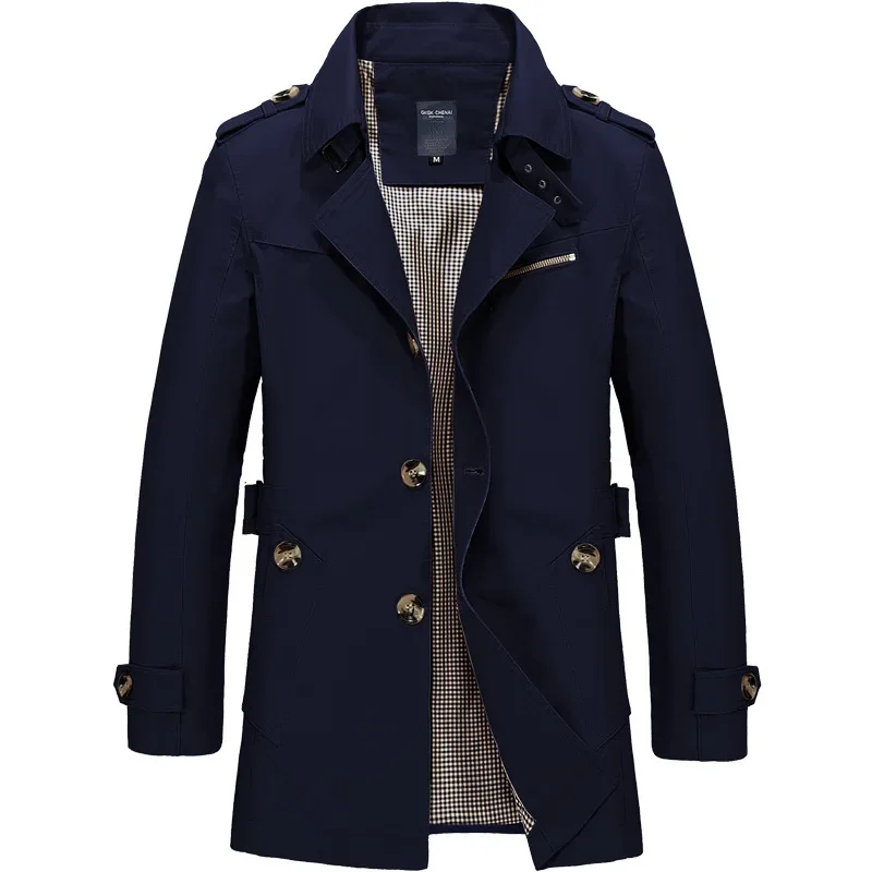 Herbst Herren Jacke Hochwertige Dünne Stil Mann Lange Business Casual Graben Mäntel Koreanische Mode Männlichen Windjacke Männer Kleidung