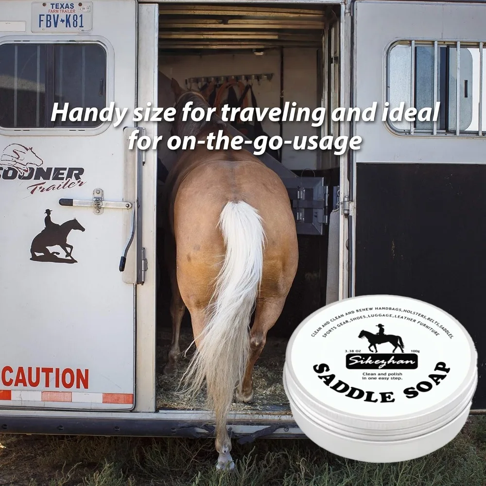 Premium Leather Saddle Cream Revitalize & Restore Deep Conditioning Waterproofing & Shine Enhancer for Horse Saddle Tack & Gear