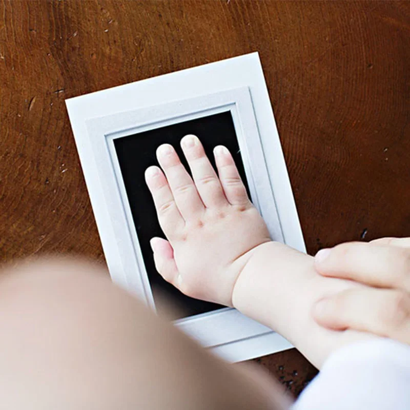 Impronte di bambini sicure e non tossiche Impronte di mani No Touch Skin Kit di tamponi di inchiostro senza inchiostro per 0-10 mesi Ricordo di impronte di cani da compagnia appena nati