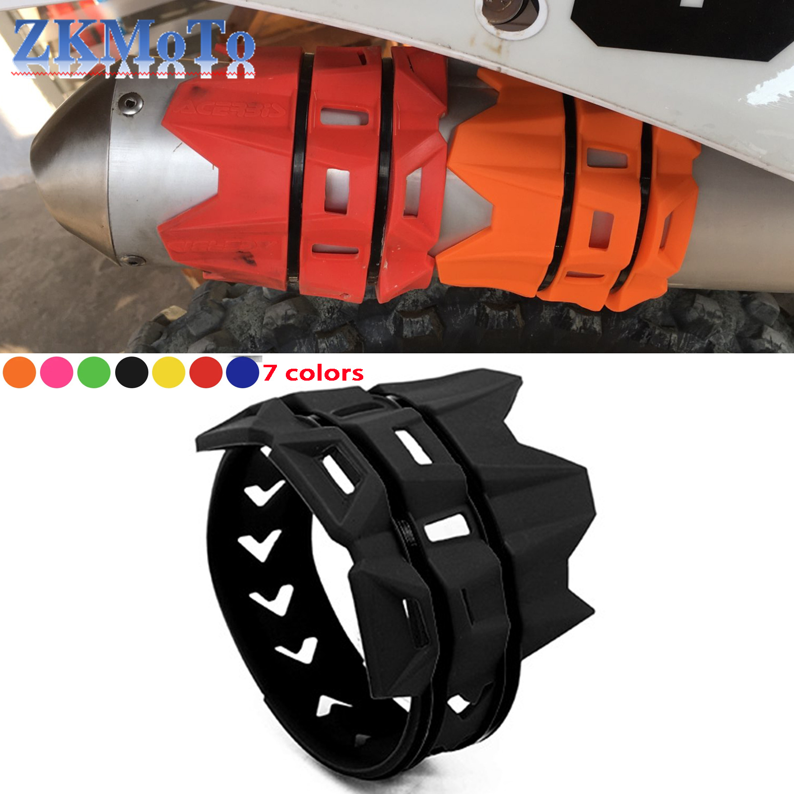 Защитная крышка выхлопной трубы для KTM EXC EXCF XC XCF XCW SX SXF TPI SIX DAYS 125 200 250 300 350 450 500 Универсальная