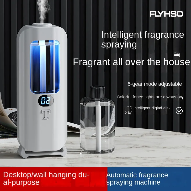Automatische aromatherapiemachine en luchtbevochtiger met digitaal display en gekleurde lichten - Machine Office Home, en badkamer